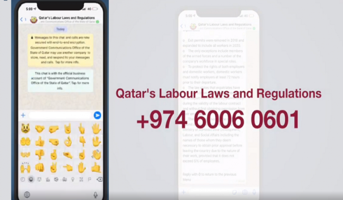 Want to Know More About Qatar’s Labour Law? Here's How to Check via WhatsApp!